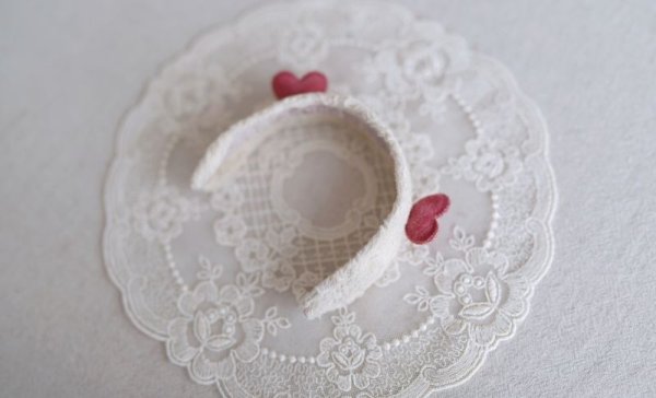 Photo2: double pink hearts headband (2)