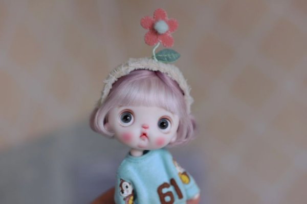 Photo10: 2 side to use yellow plush & leather flower headband (10)
