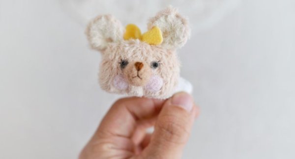 Photo7: cream bear hairpin (7)