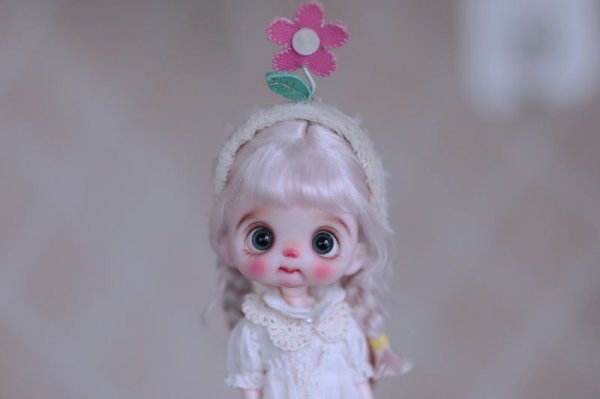 Photo11: 2 side to use yellow plush & leather flower headband (11)