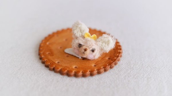 Photo15: cream bear hairpin & double hearts headband Set (15)