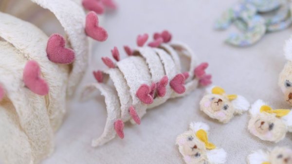 Photo13: double pink hearts headband (13)