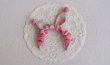 Photo1: pink checked pompom bowknot headband (1)