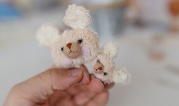 Photo17: cream bear hairpin (17)