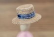 Photo1: hand embroidered Dior straw hat (1)