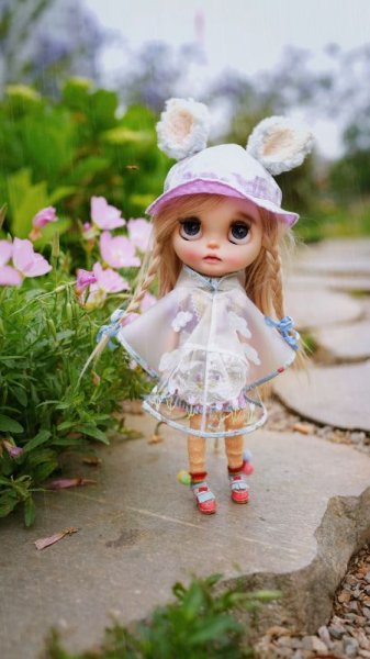 Photo4: rainbow pompom socks ( of Tulips in the Rain ) (4)