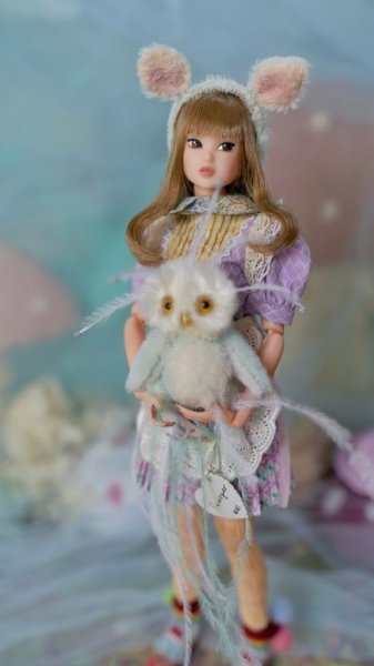 Photo10: lamb ears headband (of Tulips in the Rain) (10)