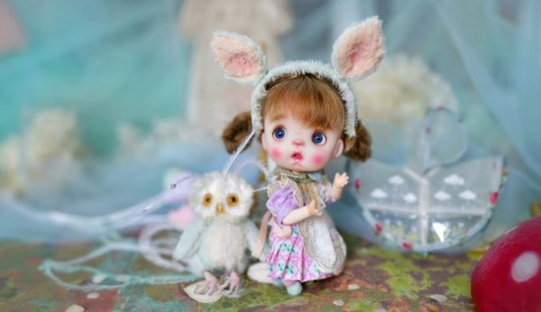 Photo14: lamb ears headband (of Tulips in the Rain) (14)