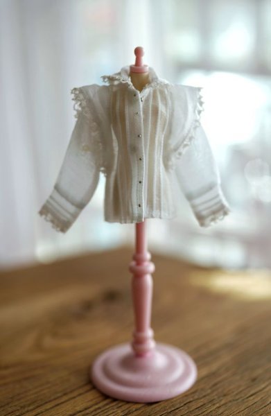 Photo1: White vintage style shirts (French Cream Cake Dress in pink) (1)