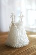 Photo1: French Cream Cake Dress in White (1)