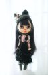 Photo3: Dark grey hand knit kitty hat (French Cream Cake Dress in black) (3)