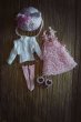 Photo11: pink and white checked bowknot stocking (French Cream Cake Dress in pink) (11)