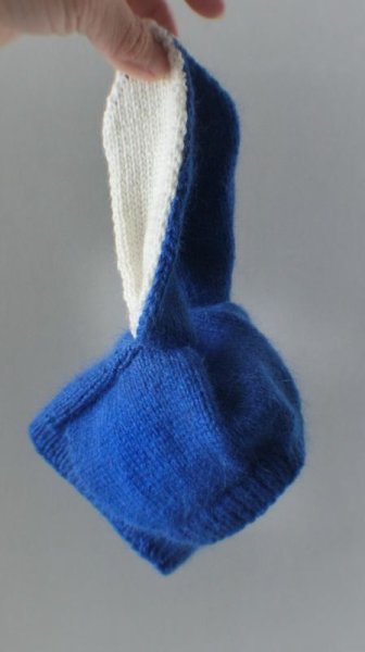 Photo1: bunny hat in blue (1)